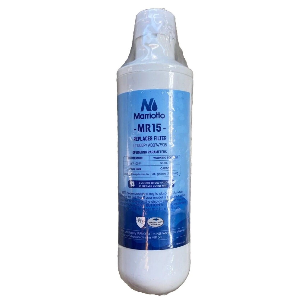 Marriotto MR15 Refrigerator Water Filter Replaces Filter LG LT1000P ADQ747935